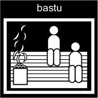 Pictogrambild: Bastu