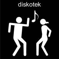 Pictogram: Diskotek