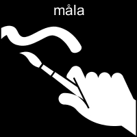 Pictogrambild: Måla